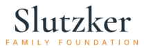 Slutzker Family Foundation Logo charcoal and orange